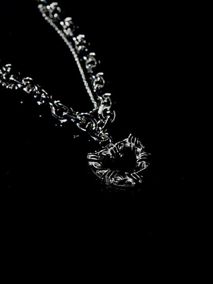 BLACK LAVA HEART