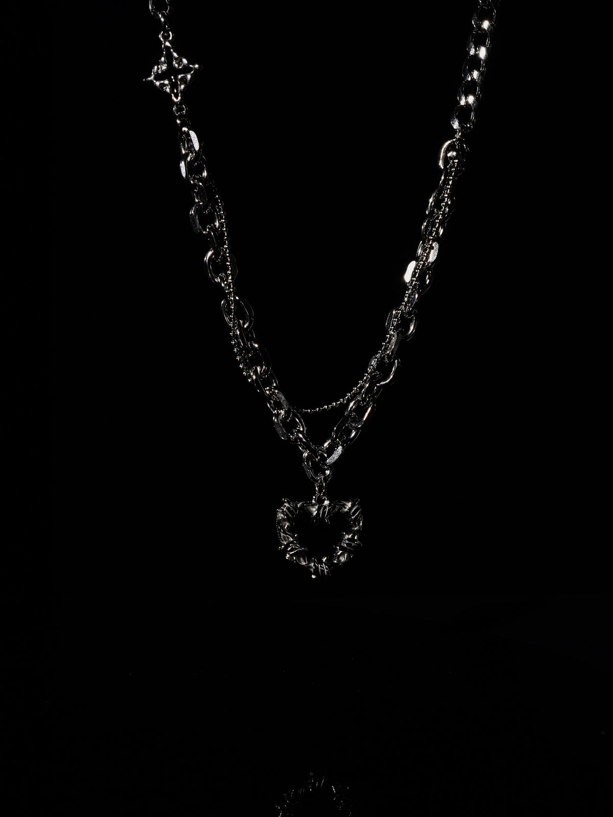 BLACK LAVA HEART