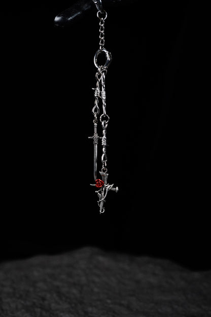ROSE BLADE KEYCHAIN