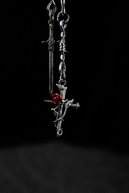 ROSE BLADE KEYCHAIN